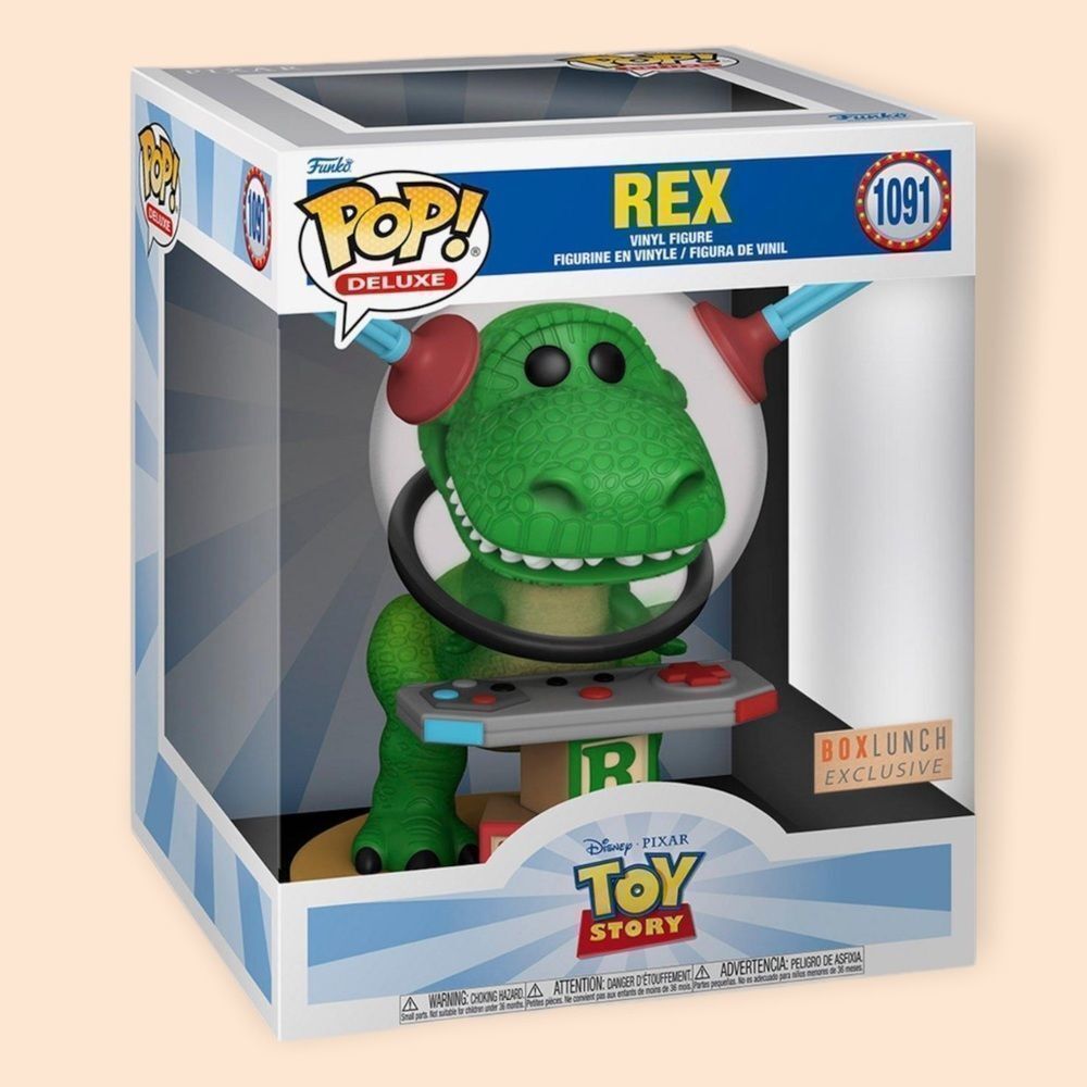 𝅺FUNKO Pop! Disney Pixar deluxe Toy Story 2 Rex with game controll…